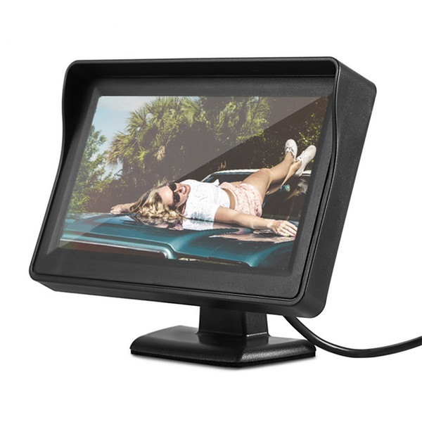 4.3 inch TFT Car Screen High Definition Car Rear View Monitor with Video Cable High Definition and Digital Panel PAL / NSTC