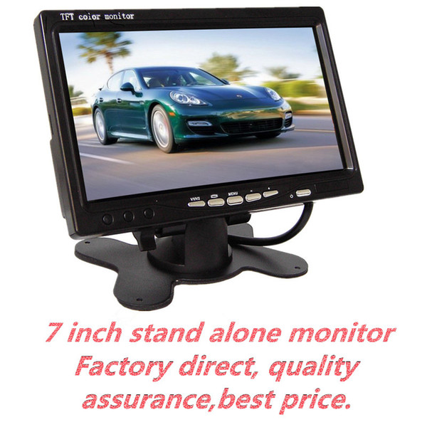 7 inch Car Monitor TFT LED Digital Screen Color Monitor Car Rear View Monitor Kit For DVD VCD Backup Reverse Camera SH708