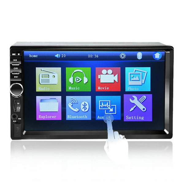 DHL 5PCS 7018B 2 Din Car Video Player Auto Audio Stereo MP5 Player 7 inch 2Din Car DVD Player USB FM Bluetooth