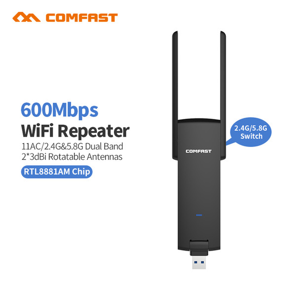 Comfast CF-WR371AC USB3.0 Wireless WiFi  Signal  600M Dual band 5G Wifi Antenna Wireless Extender