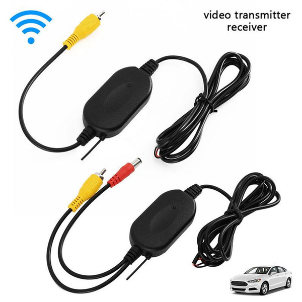 2.4G Wireless Video Transmitter And Receiver For 12V-24V Car Rear Backup View Camera Head Unit DVD Player