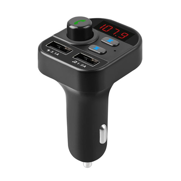 Wireless FM Transmitter Bluetooth Carkit Hands Free Stereo A2DP Car Music MP3 Player Support TF Card U Disk Playback