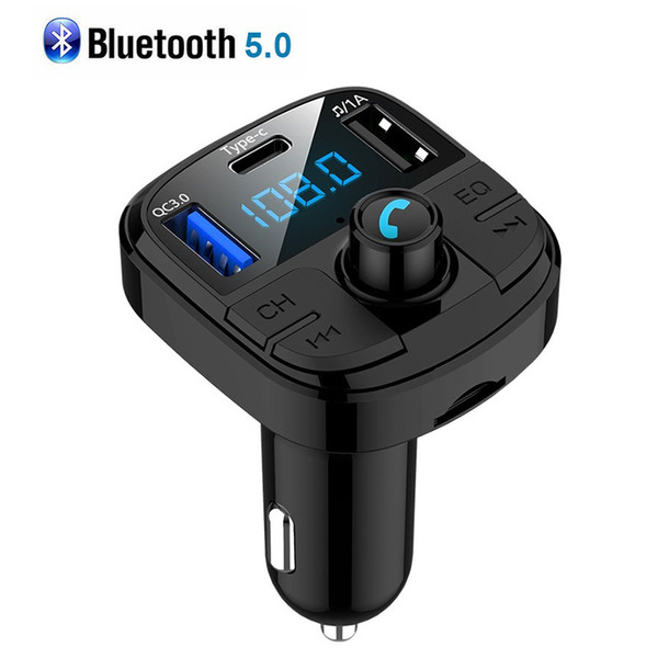 Handsfree Wireless Bluetooth FM Transmitter LED MP3 Player USB Charger Car Accessories