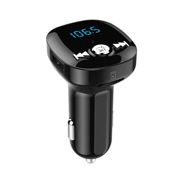 Dual USB Charger LED display Car Bluetooth MP3 Music Player Hands-free FM Transmitter Car Bluetooth MP3 Player Fit for TF Card