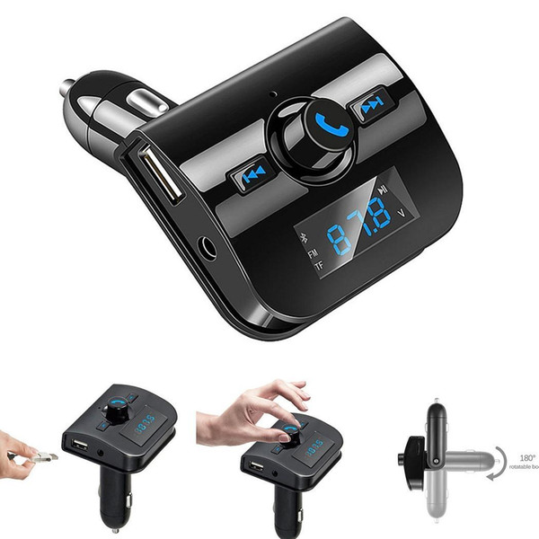 Wireless Bluetooth FM Transmitter Handsfree Car Digital LED Kit MP3, WMA 10M V4.0 + EDR 12V-24V MP3 Cable Player