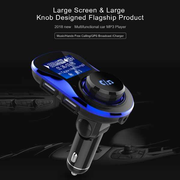 Car MP3 Player BC28 Wireless Hands-free Bluetooth FM Transmitter Modulator Dual USB Charging 3.1A Support U Disk