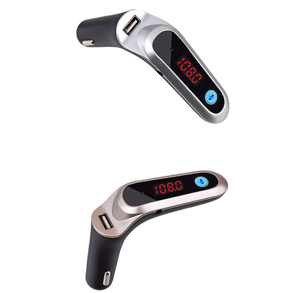 4-in-1 Hands Free Wireless Bluetooth FM Transmitter S7 AUX Modulator Car Kit MP3 Player SD USB Built-in Stereo FM Transmitter