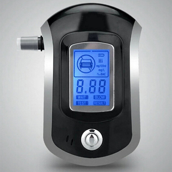 Dropshiping Digital Breath Alcohol Tester Breathalyzer with LCD Dispaly with 5 Mouthpieces AT6000 Hot Selling