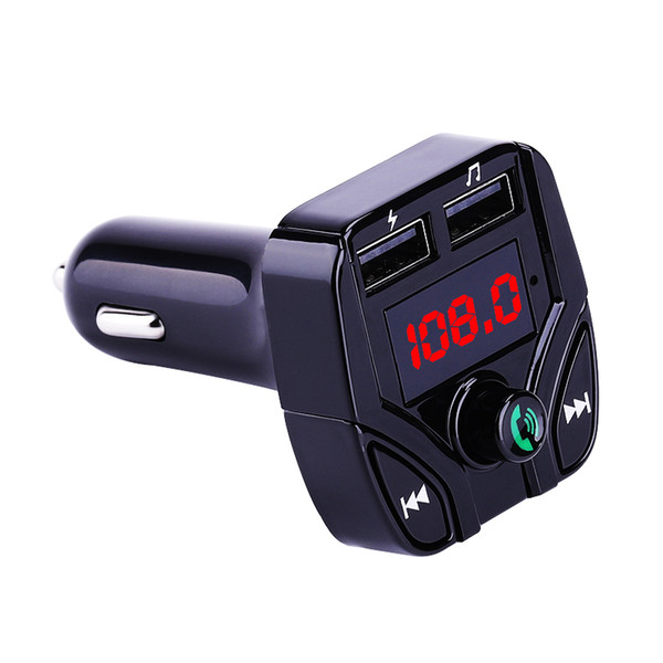 Bluetooth A2DP Car Kit Handsfree Wireless FM Transmitter 3.1A Quick Charge Dual USB Charger LCD TF Card Car MP3 Player Modulator