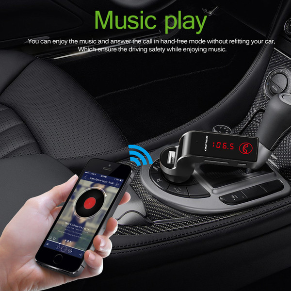 4 in 1 Wireless Hands Free Bluetooth FM Transmitter Modulator Car Kit MP3 Player SD USB LCD Car Music Player