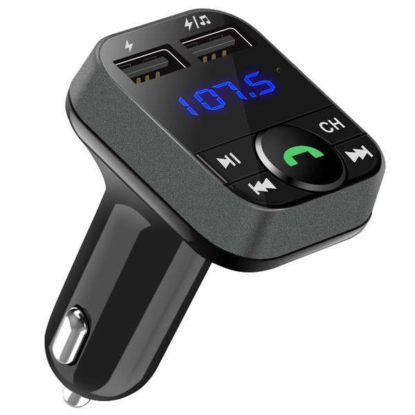 5V / 3.4A Bluetooth MP3 Handsfree Dual USB Cigarette Lighter FM Transmitter Wireless Radio Adapter