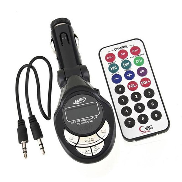 Car MP3 Music Player Latest styles MP3 Player Wireless FM Transmitter Modulator USB SD CD MMC Remote XRC Car Styling