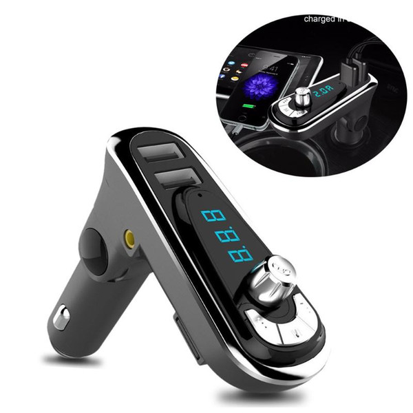 2022New Bluetooth Headset Wireless Car Mp3 Player Fm Transmitter Support Hands-free Calling Audio Cable #Ger