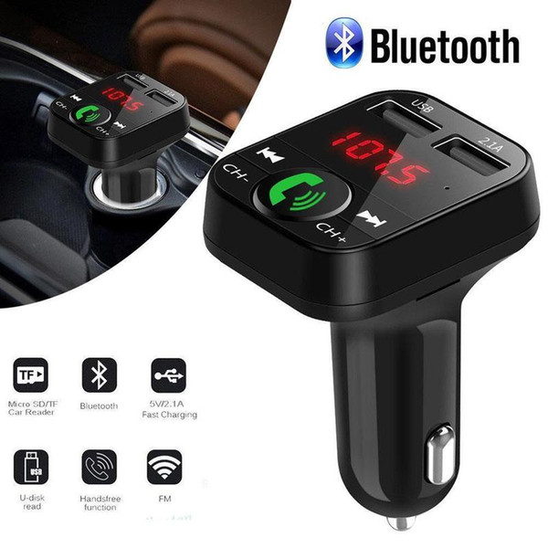 1pcs Wireless Bluetooth Car MP3 Player FM Transmitter Handsfree Car Kit Dual USB Auto Music Audio Receiver Adapter