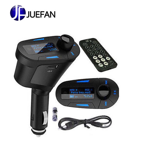 3Colors Car Kit MP3 music Player Wireless FM Transmitter Radio Modulator With USB SD MMC+ Remote Control FreeShipping QP0026-30