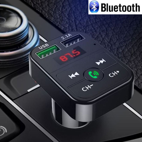 Rovtop Car Bluetooth FM Transmitter Modulator MP3 Player Audio Receiver Support TF Card Wireless Handsfree Dual USB Charger