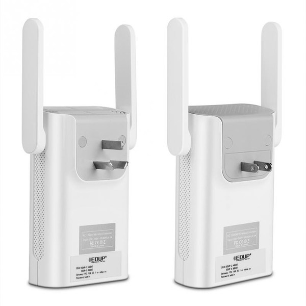 EDUP 2.4/5Ghz Wireless WiFi AC 1200Mbps Dual Band Wi Fi Range Extender 802.11AC Wi-Fi signal 2*4 dbi Antennas