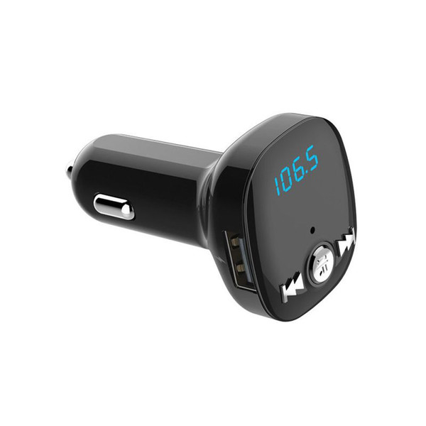 Car Bluetooth MP3 Player Dual USB Charger LED display Car Bluetooth MP3 Music Player Hands-free FM Transmitter Fit for TF Card