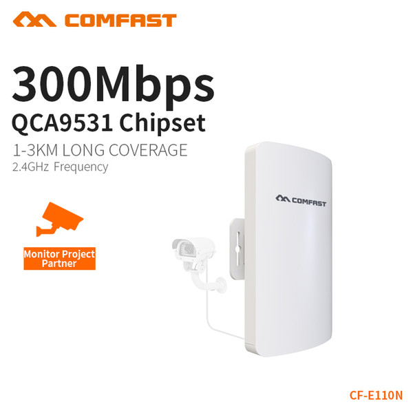 Comfast CF-E110N Outdoor Mini Wireless WIFI Extender AP 2.4G 300M Outdoor CPE Router WiFi Bridge Access Point AP Router