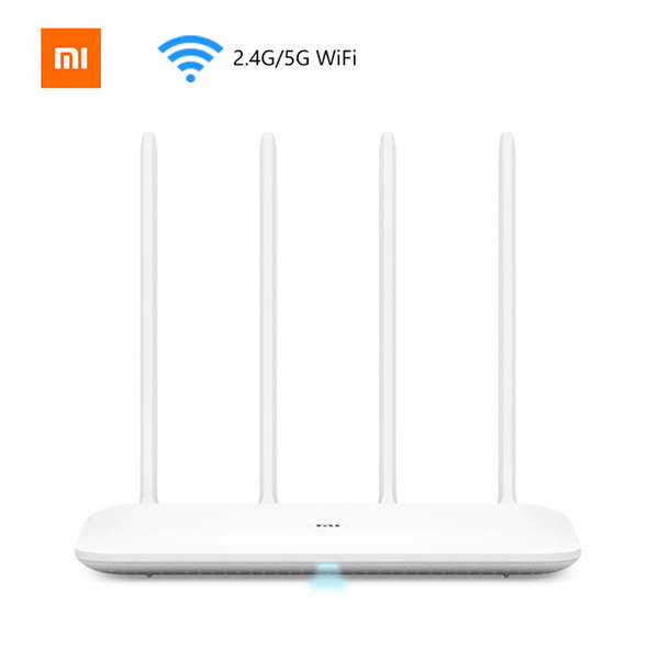 In Stock Xiaomi Mi Router 4 Wireless 1167Mbps Dual Band 5GHz Wi-Fi 802.11 ac Four Antennas Dual Core MiNet One Key Connection