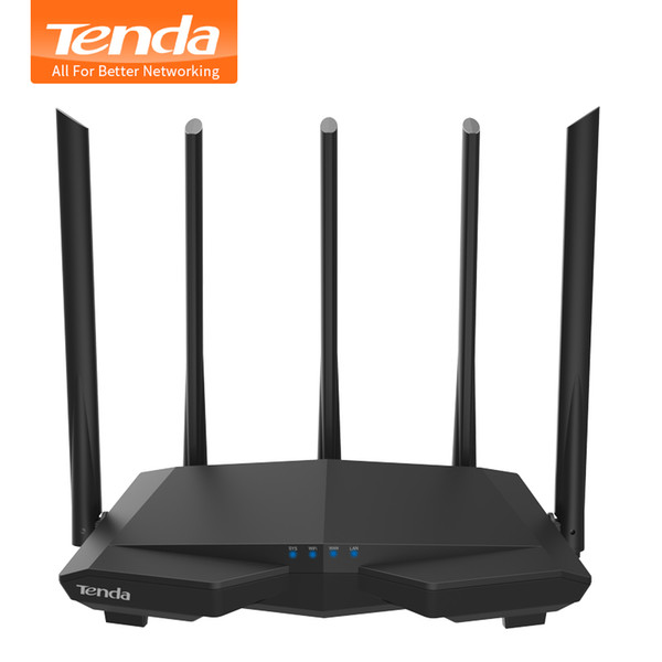 Tenda AC7 1200Mbps Wireless WiFi Router with 5*6dBi High Gain Antenna Home Coverage Dual Band Wifi ,28nm Chip/APP Manage