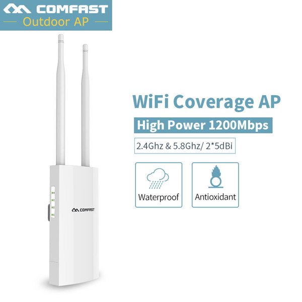 2022New ! Comfast 1200M Dual Band 2.4g+5.8g Wireless AP Wifi bridge 2*5Dbi Antenna outdoor Long range WI FI Access Point router