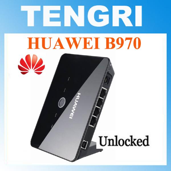 Unlocked Huawei B970 B970b 3G wireless Router Gateway HSDPA WIFI router With SIM Card Slot 4 LAN port