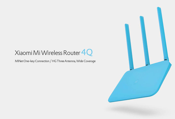 Xiaomi Mi Router 4Q Blue Wireless 2.4G 450Mbps 3 Antenna Wifi Single Wide Coverage MiNET Fast Connect Mi Wifi Router APP Control