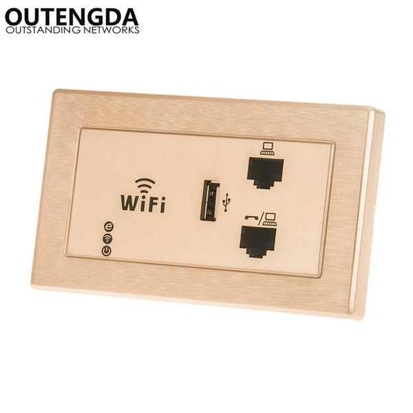 300Mbps 118 US-standard Wall Wireless AP for Hotel Domitory Office Rooms USB Charge Access Point Socket WiFi Extender Router