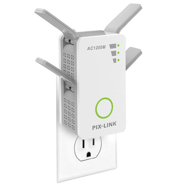 PIX-LINK New 1200Mbps Wireless-AC Dual Band /AP Wireless Range Extender wifi signal with 4 External Antennas