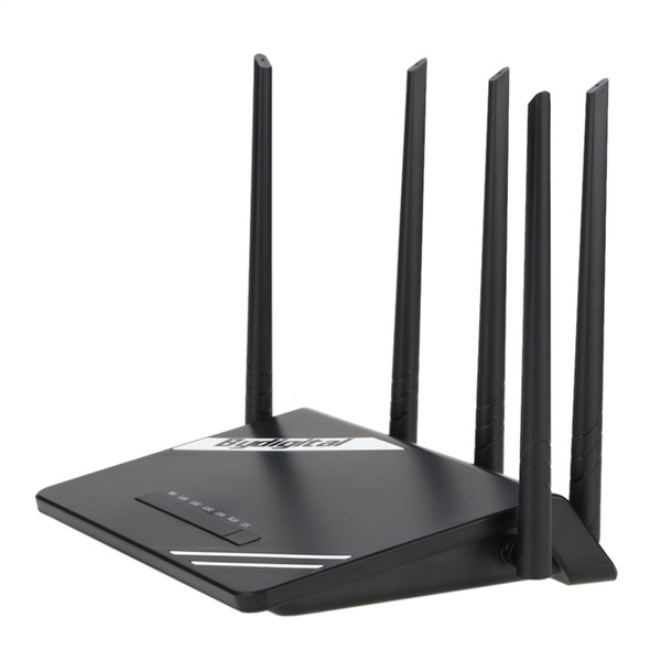 300Mbps Wireless Long Range Wi-Fi Gigabit Router with High Power 5 External Antennas Support 802.11b/g/n for Home Company Office