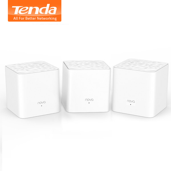 Tenda Nova MW3 AC1200 Dual-Band Wireless Router for Whole Home Wifi Coverage Mesh WiFi System Wireless Bridge, APP Remote Manage