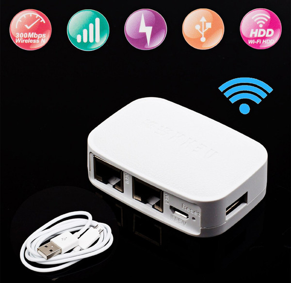 NEXX Wifi Router WT3020 300Mbps Portable Mini Wireless Router 802.11 b/g/n Bridge with USB Flash Drive WT3020F