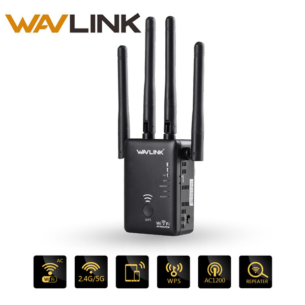 Wavlink AC1200 wireless wifi //Router Range Extender Dual Band Access point WPS Buon with 4 External Antenna