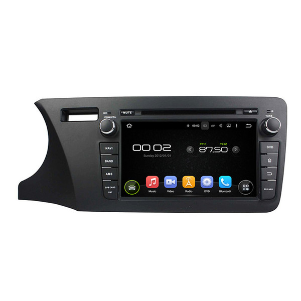 Car DVD player for Honda CITY 2014 Left driving 8inch Andriod 8.0 with 2GB RAM,Octa-core,GPS,Steering Wheel Control,Bluetooth,Radio