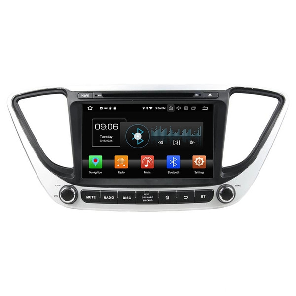 Car DVD player for HYUNDAI Verna 2017 8inch Andriod 8.0 4GB RAM with GPS,Steering Wheel Control,Bluetooth,Radio