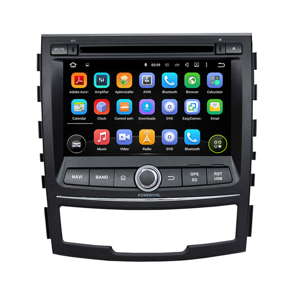 Car DVD player for SsangYong Korando 7inch Octa core 4GB RAM Andriod 8.0 with GPS,Steering Wheel Control,Bluetooth, Radio