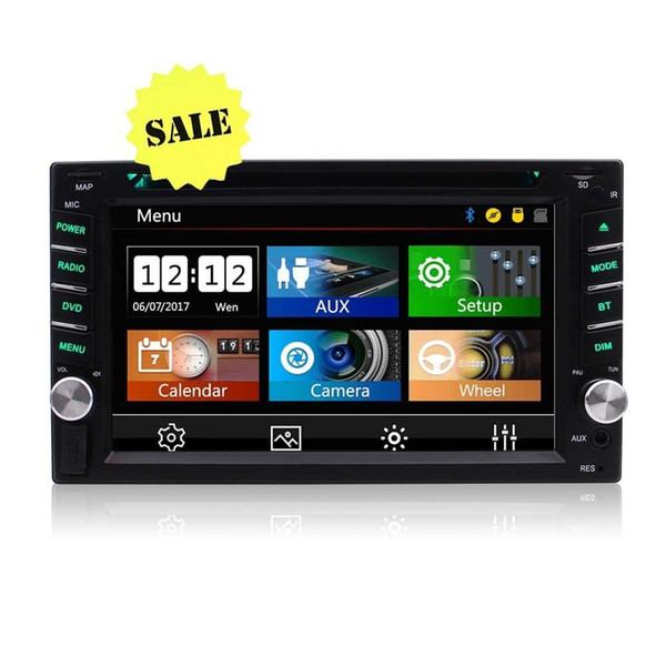 Backup camera+2 din autoradio in dash car DVD CD player headunit double din gps navigation radio stereo auto tactic car pc radio