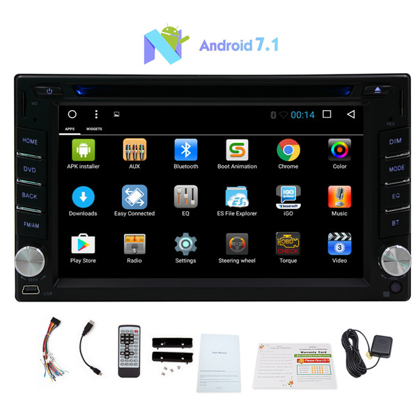 Eincar 6.2'' In Dash Car DVD Player Android 7.1 2G RAM+32G ROM Car Stereo GPS Navigation System Bluetooth/USB/WIFI/1080P