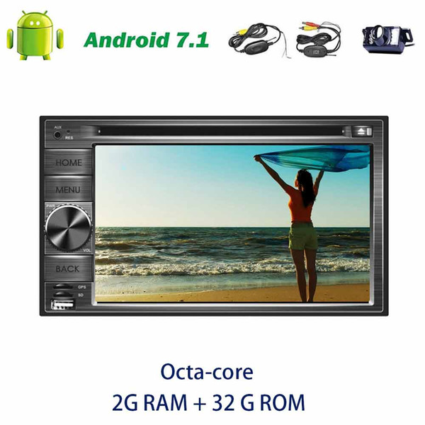 Wireless camera+Octa-core on-board computer car dvd radio Stereo in Dash 6.2'' Autoradio Android 7.1 GPS Navigation Bluetooth FM AM RDS