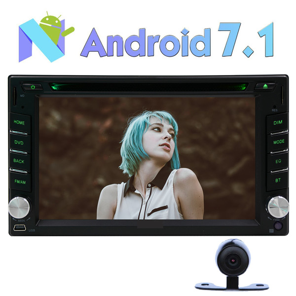 Double Din EinCar Android 7.1 Car DVD Player 6.2'' Touch Screen Car Stereo GPS Navigation In Dash Bluetooth Vehicle Radio Receiver