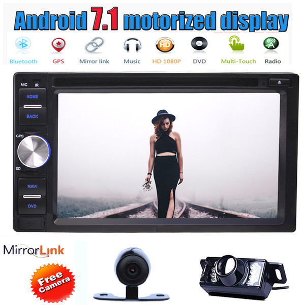 Android 7.1 Octa Core 6.2''Car DVD Player 1024*600 Resolution in Dash GPS Navigation Radio Stereo Bluetooth HeadUnit WIFI USB/SD SWC