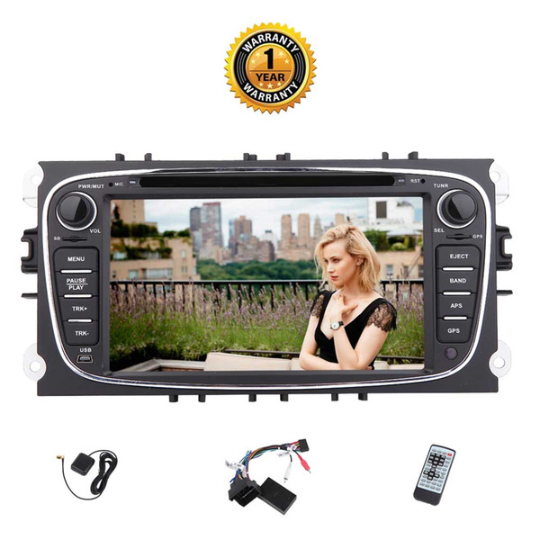 For Ford Focus 7'' Android 7.1 Car Radio Stereo Bluetooth 2G+32G GPS Navigation Double 2Din in Dash Head Unit car DVD Player