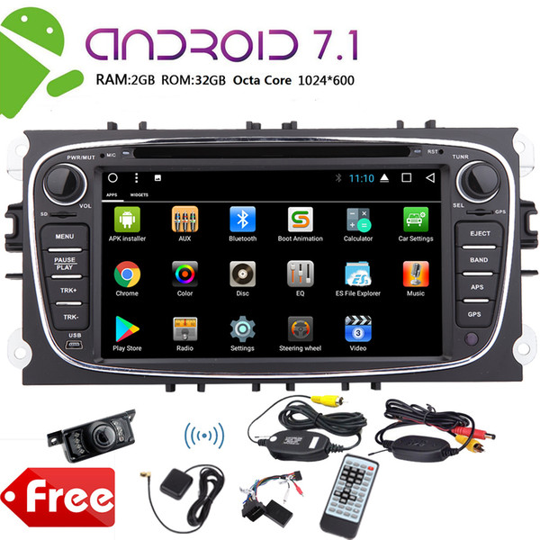 Eincar For Ford Android 7.1 Car DVD Player 2 Din Car dvd Autoradio Stereo Octa Core Auto Radio Receiver 2G+32G 1080P/WiFi