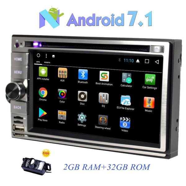 Eincar Android 7.1 Octa-core 2GB RAM+32GB ROM 2 Din Bluetooth Car Stereo 6.2