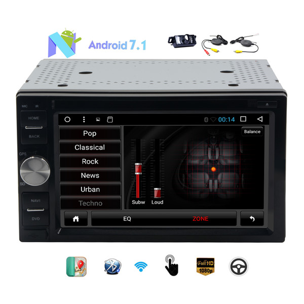 Android 7.1 2G RAM+32G ROM Octa-Core Double 2Din Head Unit car dvd GPS Navigation WIFI AM/FM USB Steering Wheel Control Bluetooth