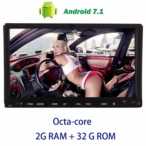 Android 7.1 on-board computer Stereo Octa-core Double din Car DVD Player in dash GPS Navigation Autoradio Bluetooth Car Radio Stereo 7''