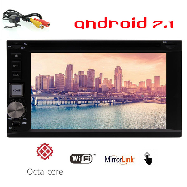 Android 7.1 Octa Core 6.2'' Double 2 Din in Dash Car DVD Player Automotive Car Stereo Radio Multitouch Screen GPS Navigation