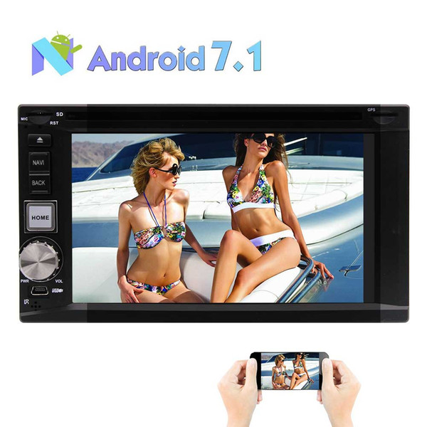 Android 7.1 Car Stereo CD car DVD Player Double Din In Dash Octa-core Car Radio Multimedia Player Navigation System 6.2