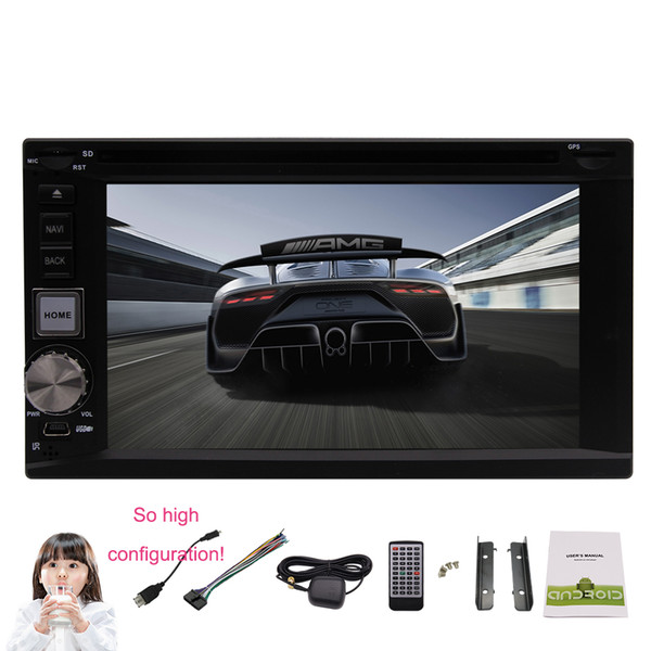 Android 7.1 Car Stereo 2GB 32GB Octa-core in Dash Car DVD Player Auto Video Headunit GPS Navigation FM AM Steering Wheel Bluetooth